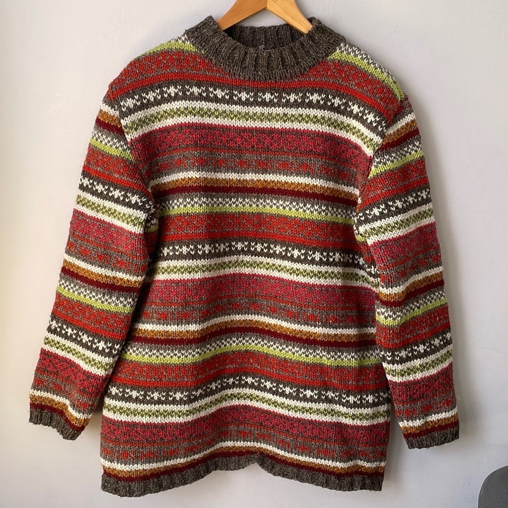 Vintage Pachamama Hand Knitted Sweater